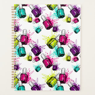 Neon Nail Polnisches Muster Planer