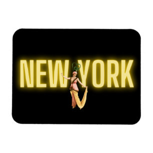 Neon New York & Vintag Beauties Magnet