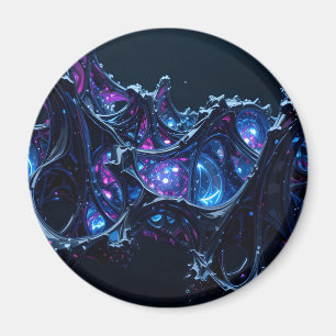 Neon Nexus: Interwoven Techno-Bio Struktur Magnet