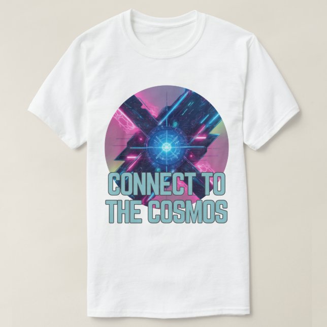 Neon Nexus - Verbindung zum Kosmos T-Shirt (Design vorne)