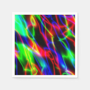 Neon Night Cocktail Napkin Serviette