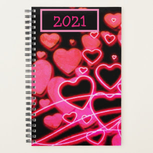 "Neon Night Party" Herz und Liebe Planer