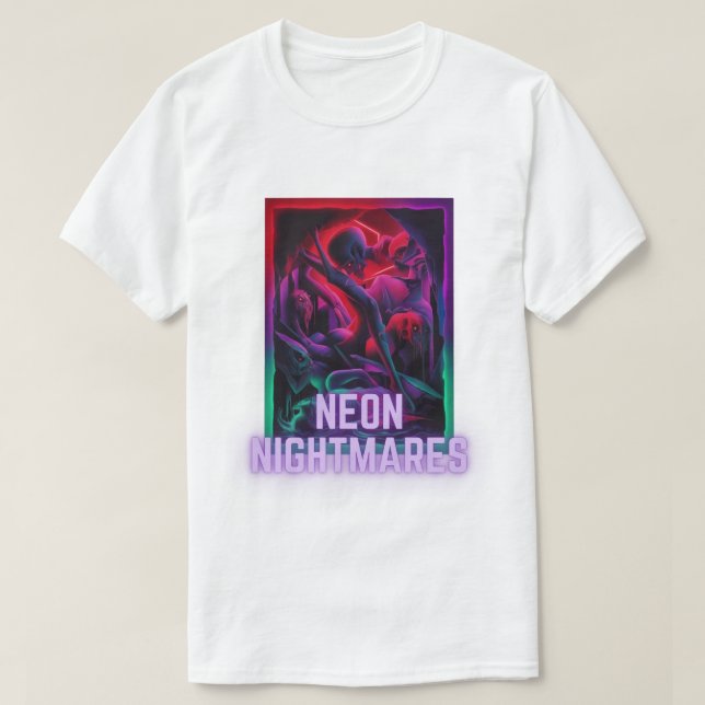 Neon Nightmares - Traum dunkel T-Shirt (Design vorne)
