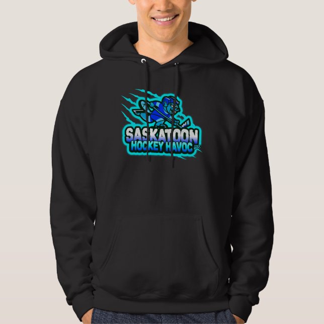 Neon Nights Hockey Havoc in Saskatoon Hoodie (Vorderseite)