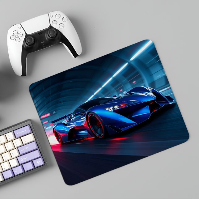 Neon Nightspeed Super Car Mousepad (Von Creator hochgeladen)