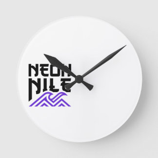 NEON NILE Wave Logo Wanduhr