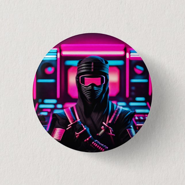 Neon Ninja Button (Vorderseite)