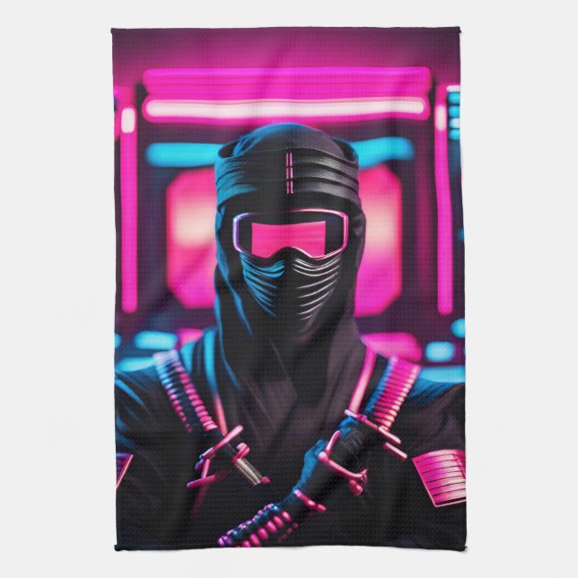 Neon Ninja Geschirrtuch (Vertikal)