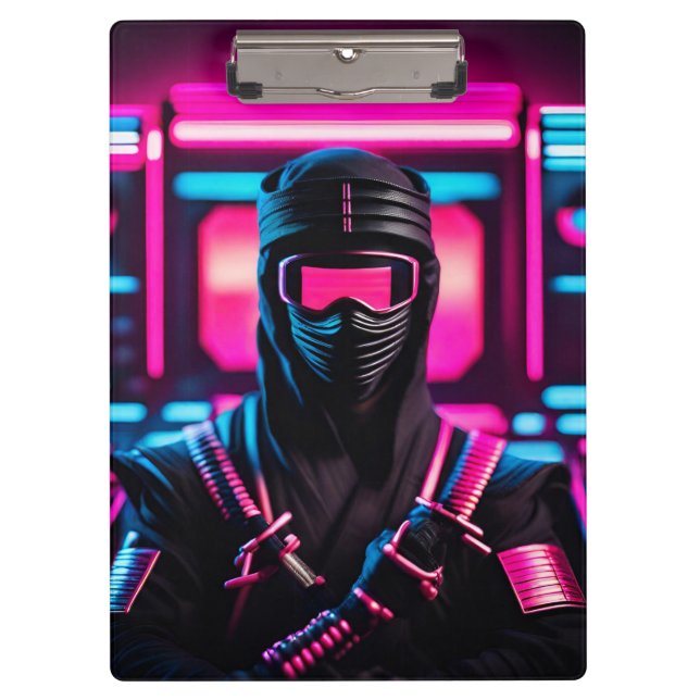 Neon Ninja Klemmbrett (Vorderseite)