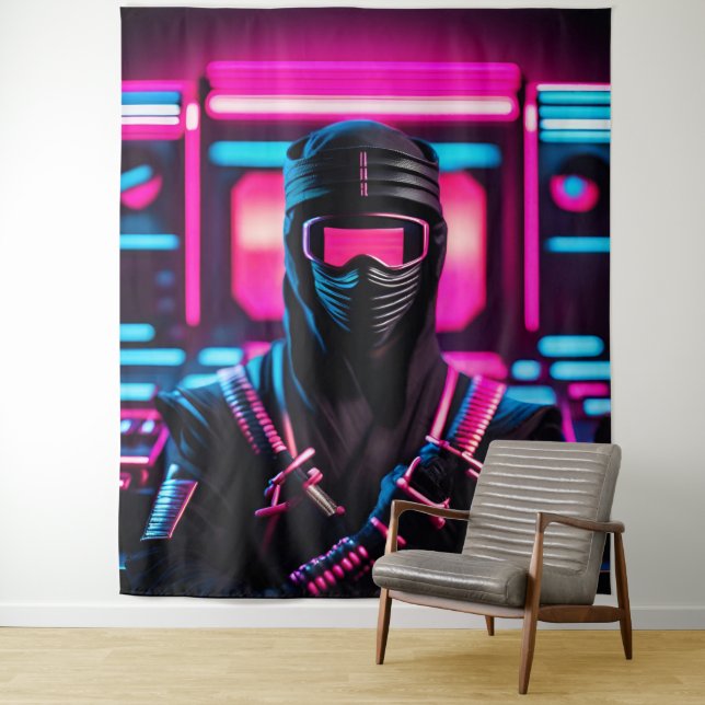 Neon Ninja Wandteppich (Beispiel)