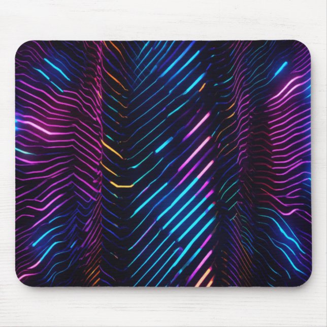 Neon Noir 8k Art Mousepad (Vorne)