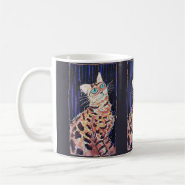 Neon Noir Bengal Cat Kaffeetasse
