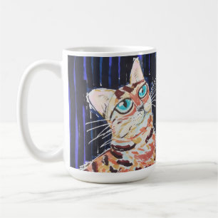 Neon Noir Bengalkatze Kaffeetasse