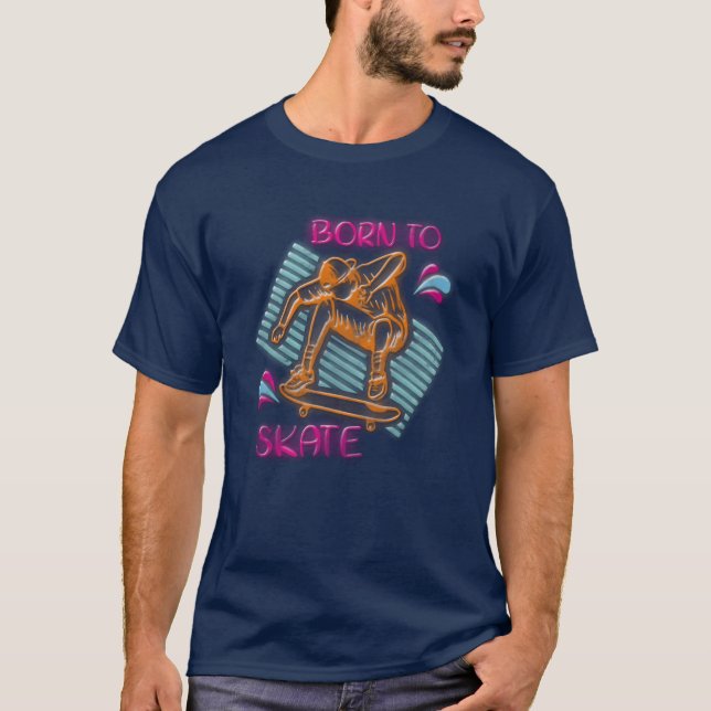 Neon Old School Mädchen T-Shirt (Vorderseite)