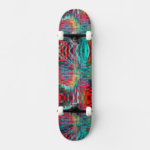 Neon Ombre Musterskateboard Skateboard