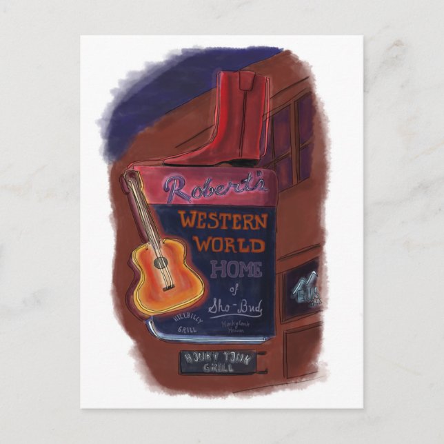 Neon on Broadway Nashville Tennessee - Postcard Postkarte (Vorderseite)