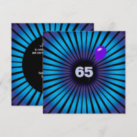Neon Optical Illusion 65. Geburtstagspartei