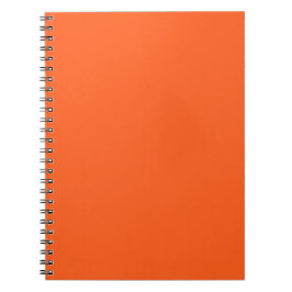 Neon Orange Einfarbig Minimalistisch Notizblock