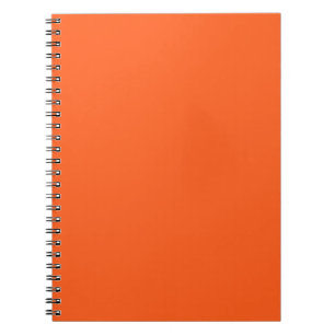 Neon Orange Einfarbig Minimalistisch Notizblock