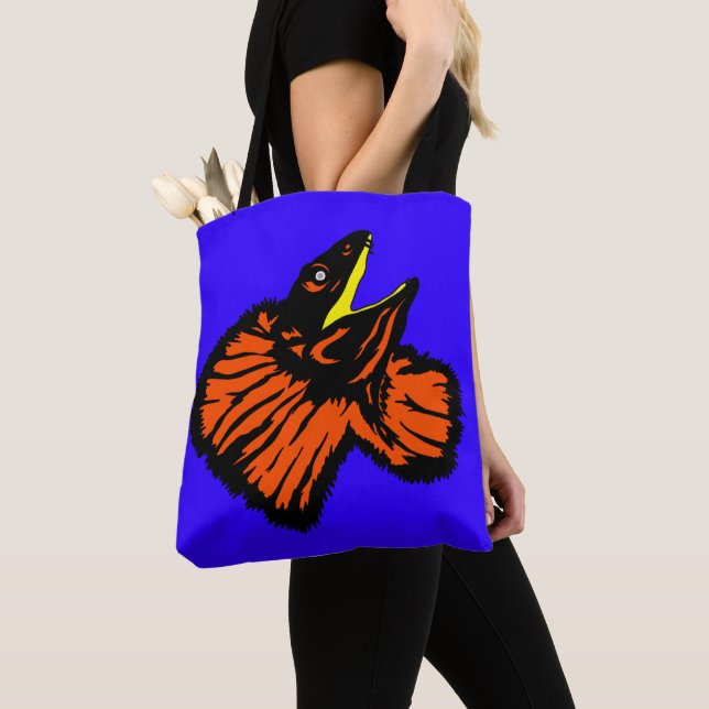 Neon Orange/Green Frilled-Nackenechard (Von Nahem)
