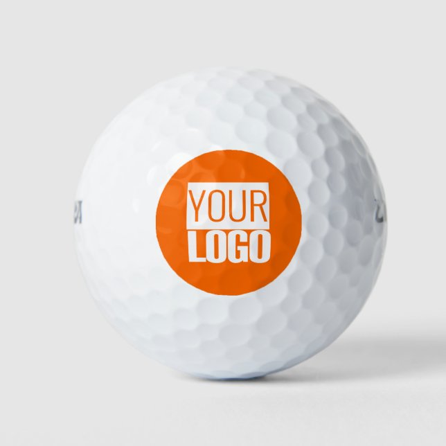 Neon orange - Logo hinzufügen Golfball (Vorderseite)