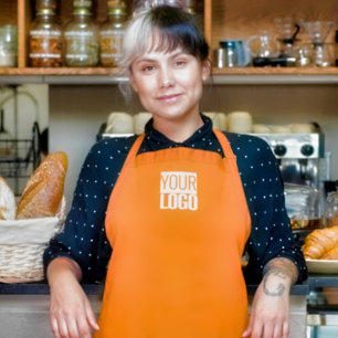 Neon orange - Logo hinzufügen Schürze