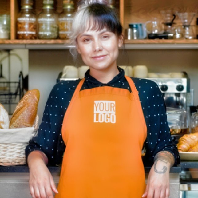 Neon orange - Logo hinzufügen Schürze (Von Creator hochgeladen)