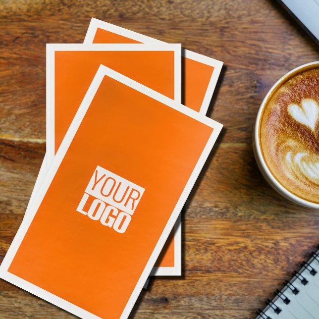 Neon orange - Logo hinzufügen Serviette (Von Creator hochgeladen)