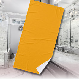 Neon Orange Solid Color | Classic Badehandtuch