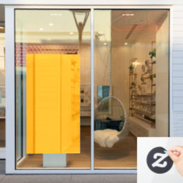 Neon Orange Solid Color | Classic Fensteraufkleber