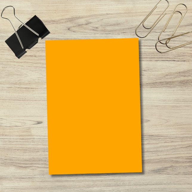 Neon Orange Solid Color | Classic Post-it Klebezettel (Von Creator hochgeladen)