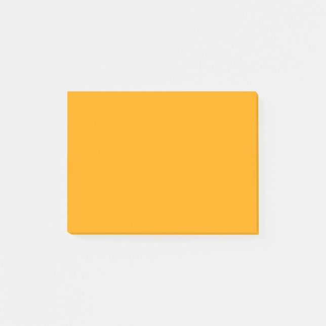 Neon Orange Solid Color | Classic Post-it Klebezettel (Vorderseite)