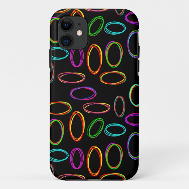 Neon Ovals Case-Mate iPhone Hülle (Rückseite)
