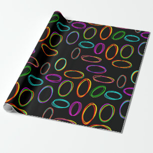 Neon Ovals Geschenkpapier