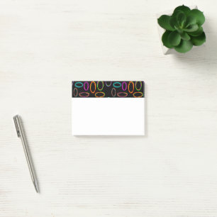 Neon Ovals Post-it Klebezettel