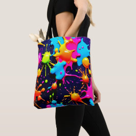 Neon Paint Spritzer Abstrakt Art