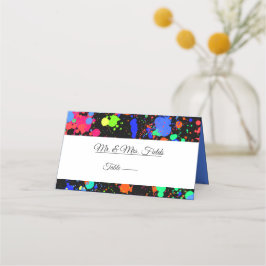 Neon Paint Spritzer, Bat Mitzvah Star von David Platzkarte