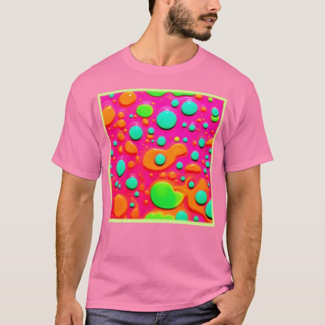Neon Painting Bubble Art T-Shirt (Vorderseite)