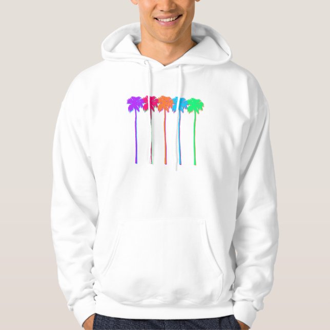Neon Palm Trees Hoodie (Vorderseite)