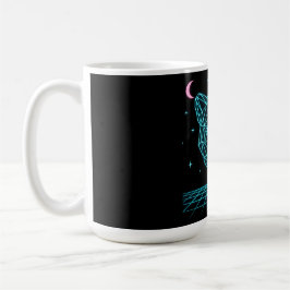 Neon Panther - Synthwave Dark Electric Kaffeetasse