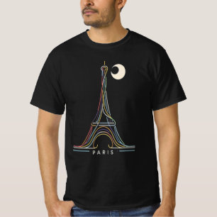 Neon Paris Glow T-Shirt