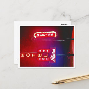 Neon Park Rt 66 Motel Feiertagspostkarte