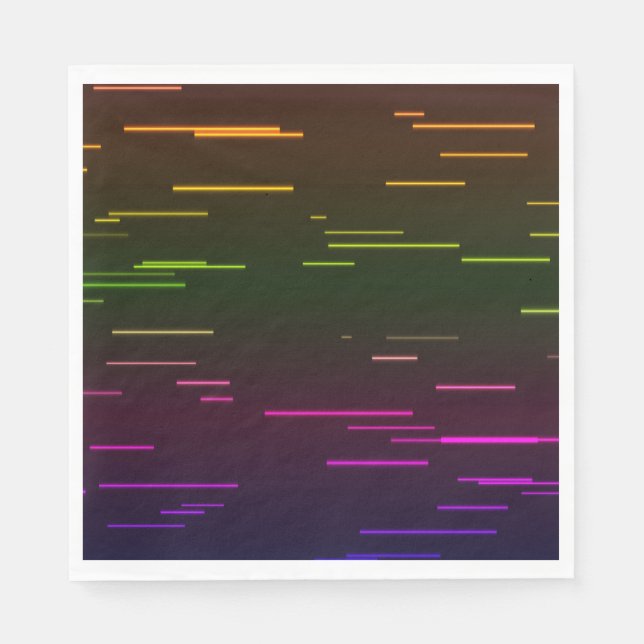 Neon Party Paper Napkins Serviette (Vorderseite)