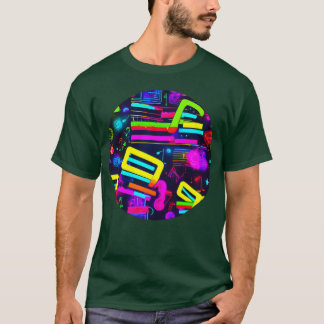 Neon-Party Vintage 80er Freund T-Shirt