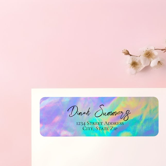 Neon Pastel | Rücksende-Aufkleber (Von Creator hochgeladen)