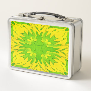 Neon Pause Dienstag Edition – Frische Energie Kale Metall Brotdose