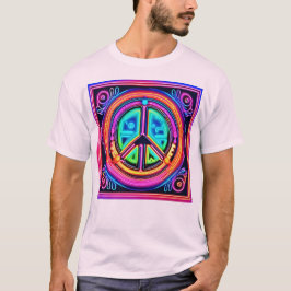 Neon Peace Mandala T-Shirt