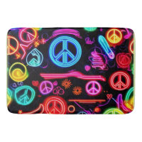 Neon Peace Symbolmuster