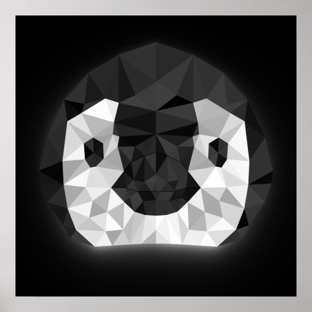 Neon Penguin Poster (Vorne)