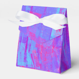 Neon Pink & Aqua Blue Abstrakt Geschenkschachtel